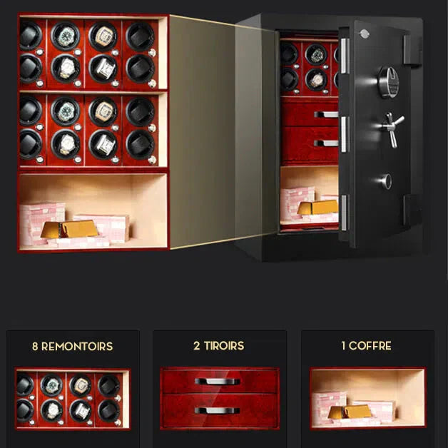 Watch Box for 8 Watches – Vermilion