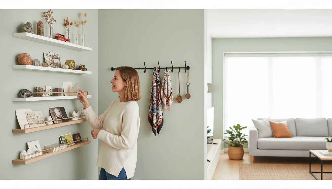 7 rangements muraux discrets pour petites collections - Image de couverture