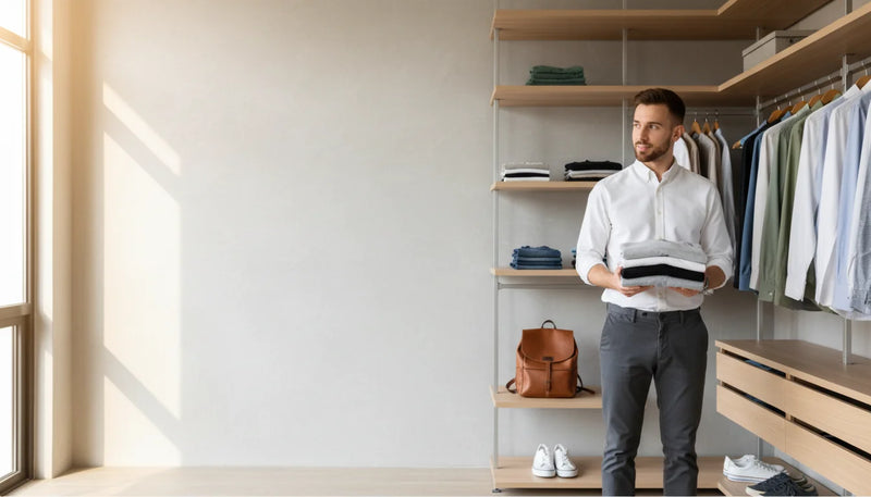 Dressing minimaliste homme : 12 essentiels vraiment utiles - Image de couverture