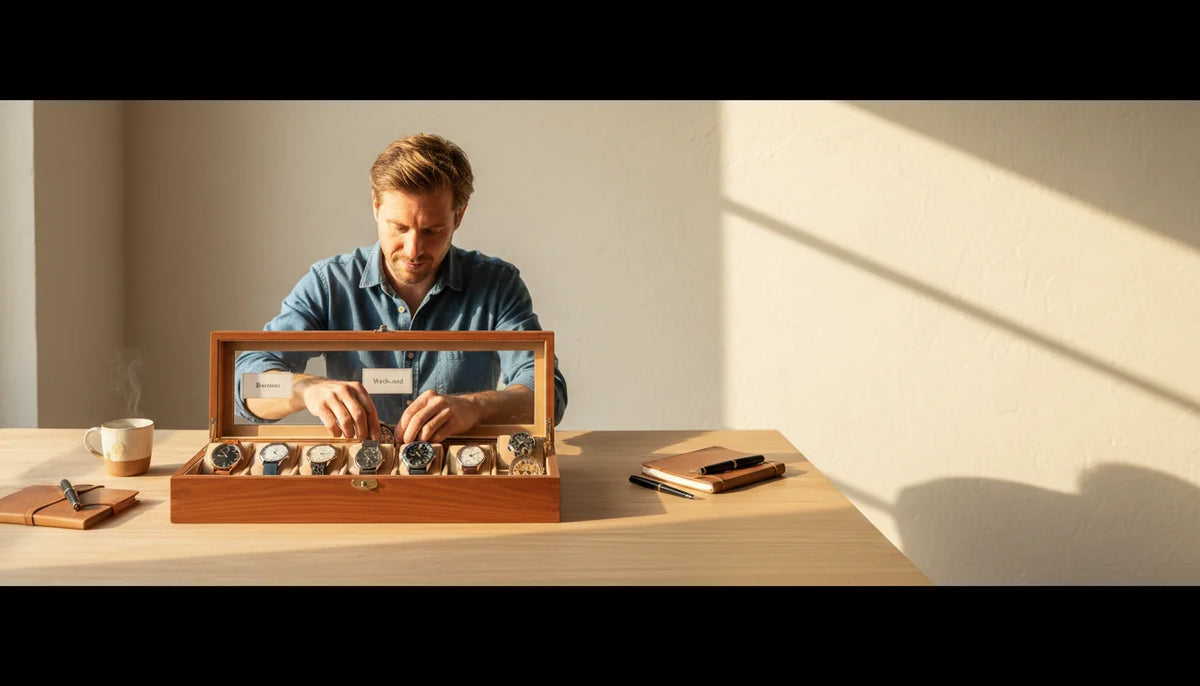 Organiser une boîte à montre par usage en 5 étapes claires - Image de couverture
