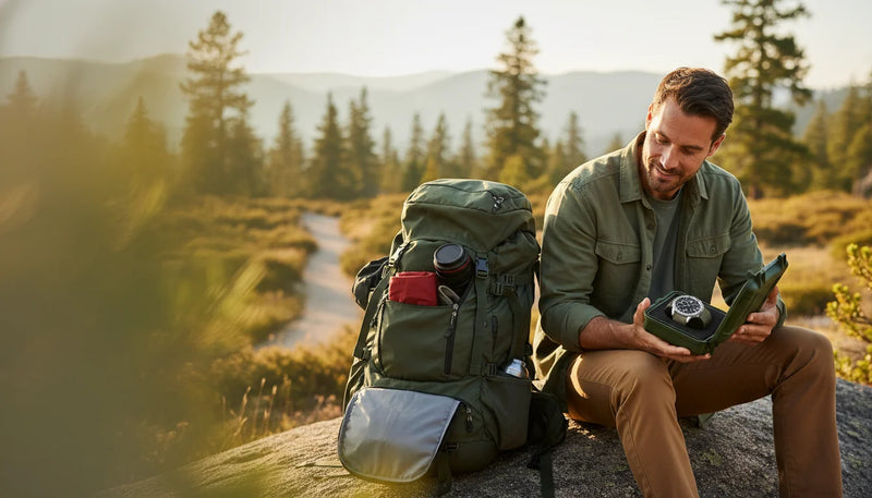 Quel étui à montre choisir pour voyage en sac à dos - Image de couverture