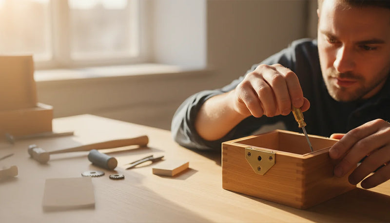 Resserer des charnières de coffret à montre sans jeu - Image de couverture