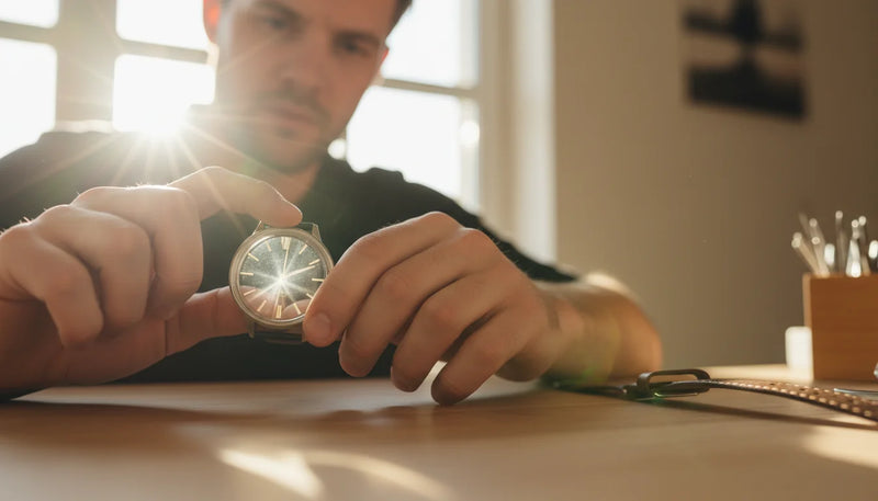 Verre de montre plein de reflets : 5 astuces anti‑miroir - Image de couverture