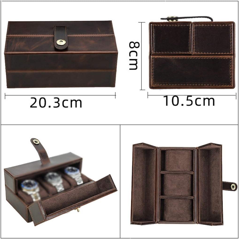 Watch Box for 3 Watches – Tannery Leather