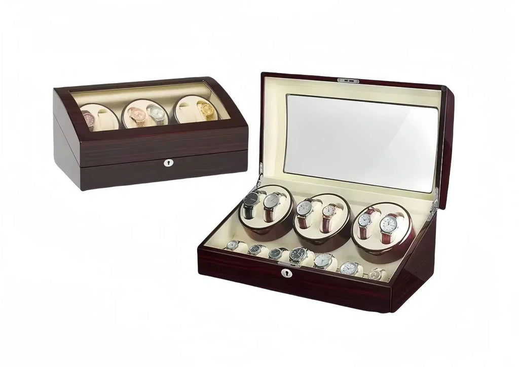 Remontoir Automatique « Ébénier » – 6 Montres