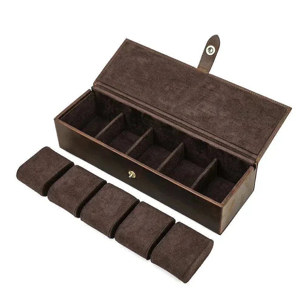 Coffret en Cuir 5 Montres - Tanneron