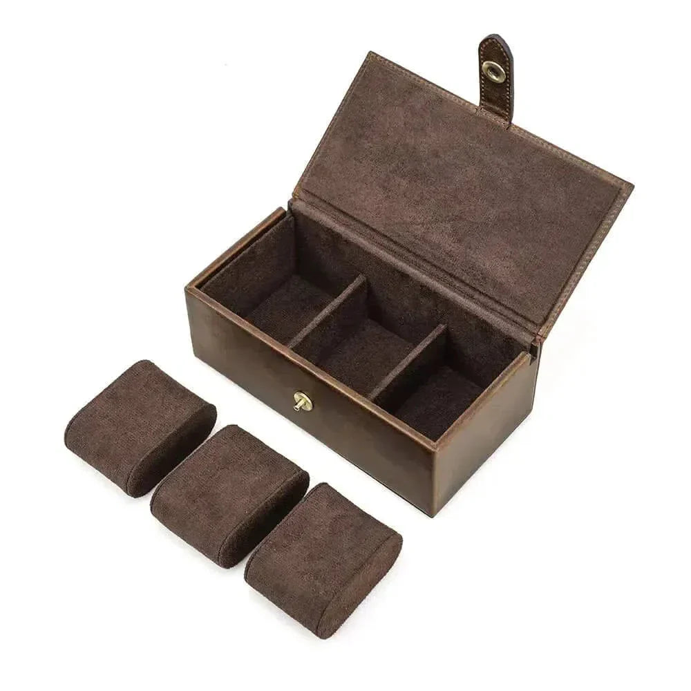 Watch Box for 3 Watches – Fluted