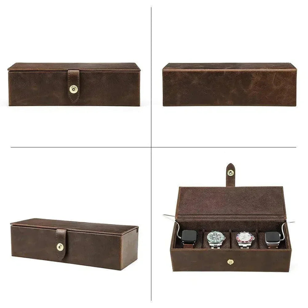 Watch Box for 3 Watches – Fluted
