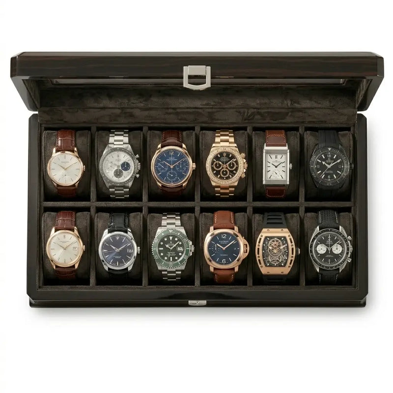 Boîte 12 Montres - Coffret de l’Ébéniste