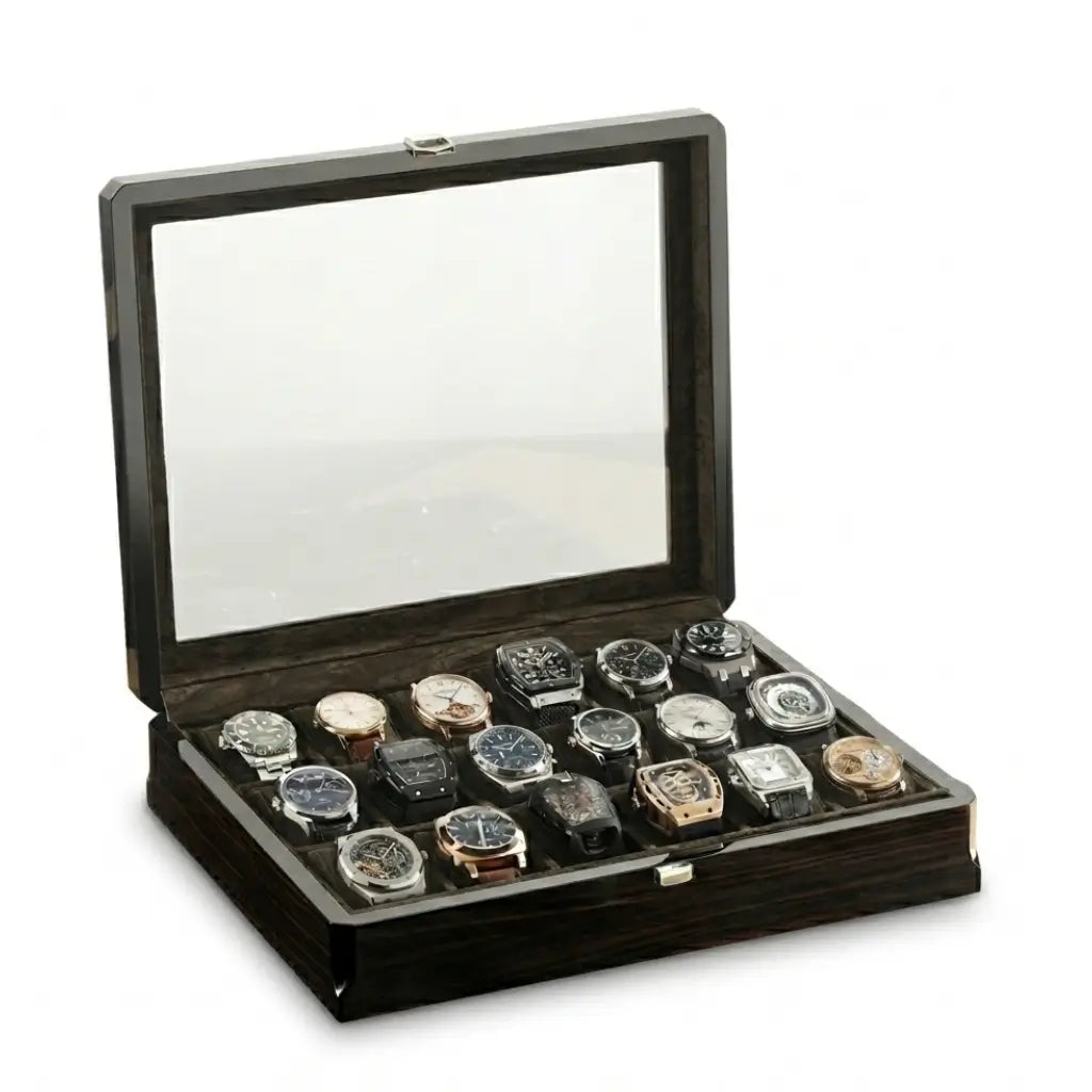 Boîte à montres 18 montres - Coffret de l’Ébéniste