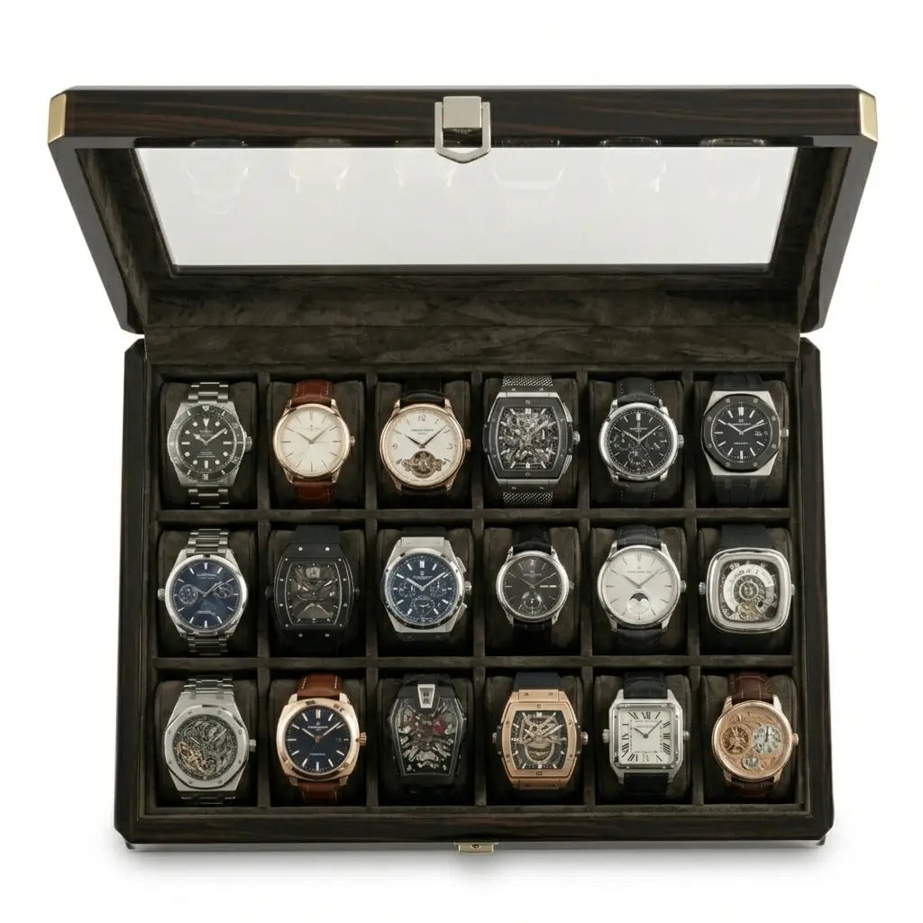 Boîte à montres 18 montres - Coffret de l’Ébéniste