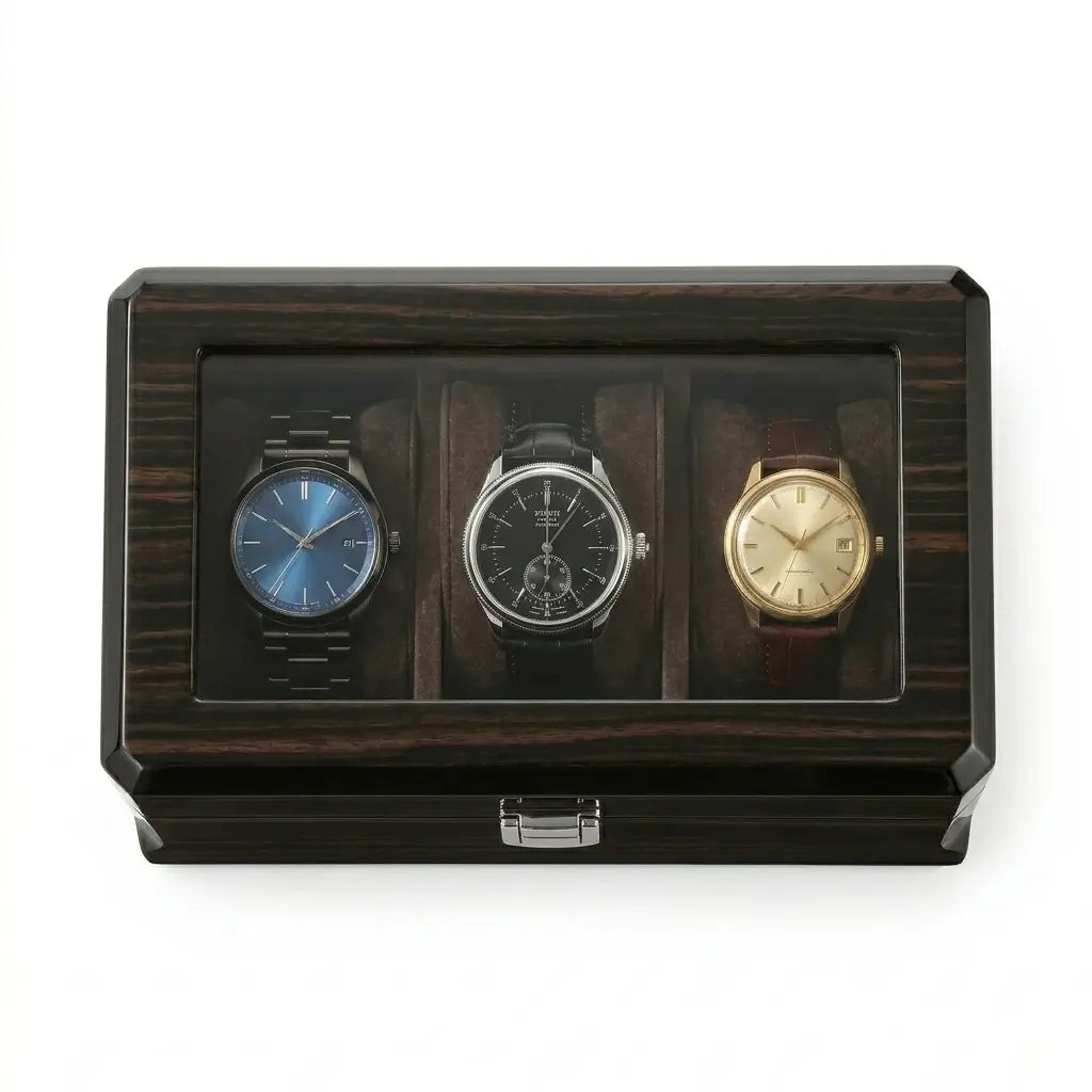 Boîte à montres 3 montres - Coffret de l’Ébéniste
