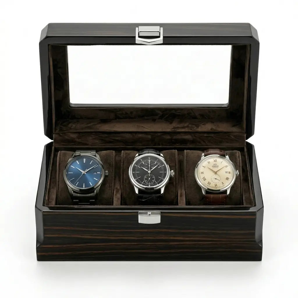 Boîte à montres 3 montres - Coffret de l’Ébéniste