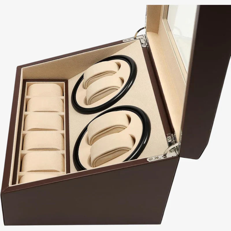 Automatic Watch Winder 4 Watches – Stitched
