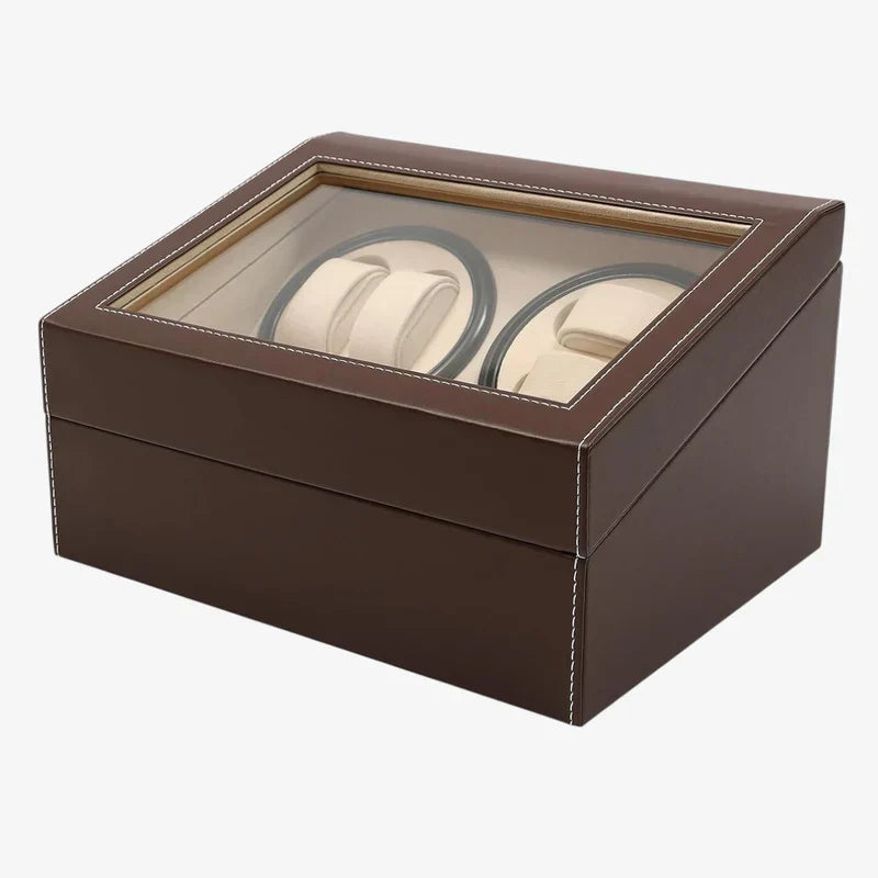 Automatic Watch Winder 4 Watches – Stitched