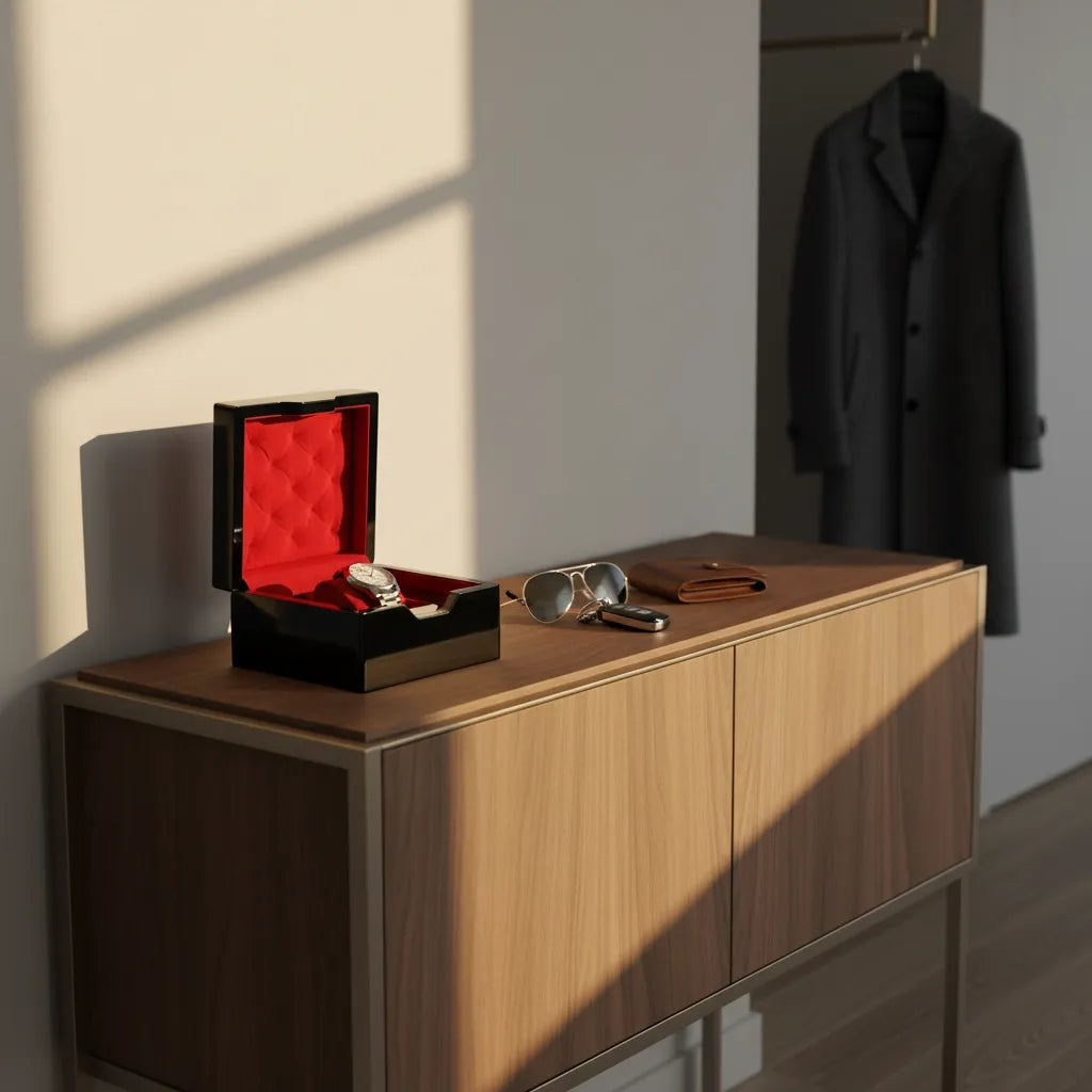 Boîte à Montre « LaqueRubis » – 1 Montre