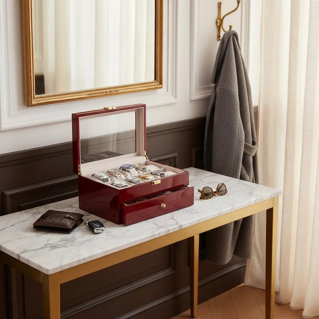 Boîte à Montres « Amarante » – 20 Montres