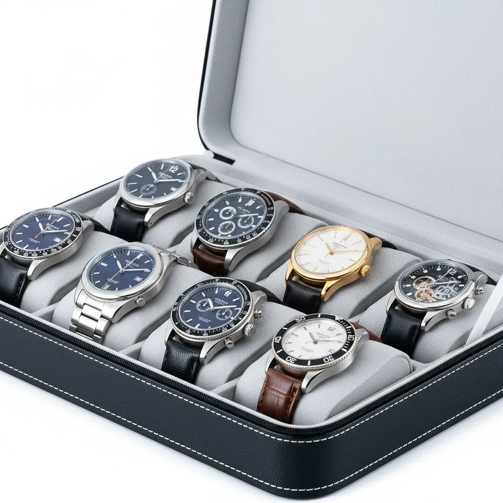 Boîte à Montres « Ardoisière » – 10 Montres