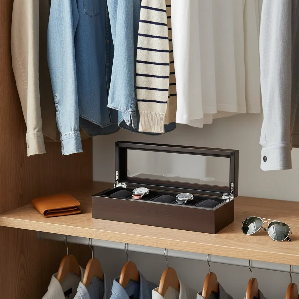 Boîte à Montres « Bambouroy » – 5 Montres