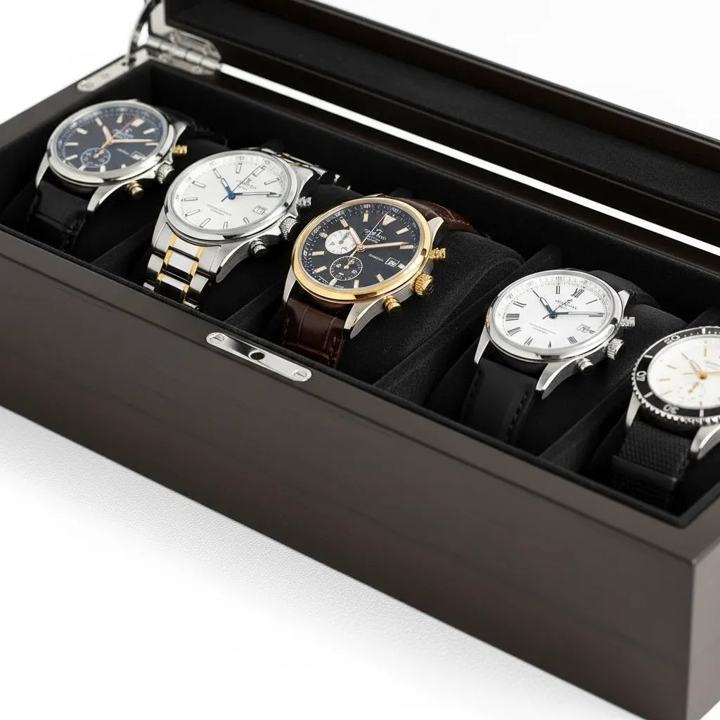 Boîte à Montres « Bambouroy » – 5 Montres