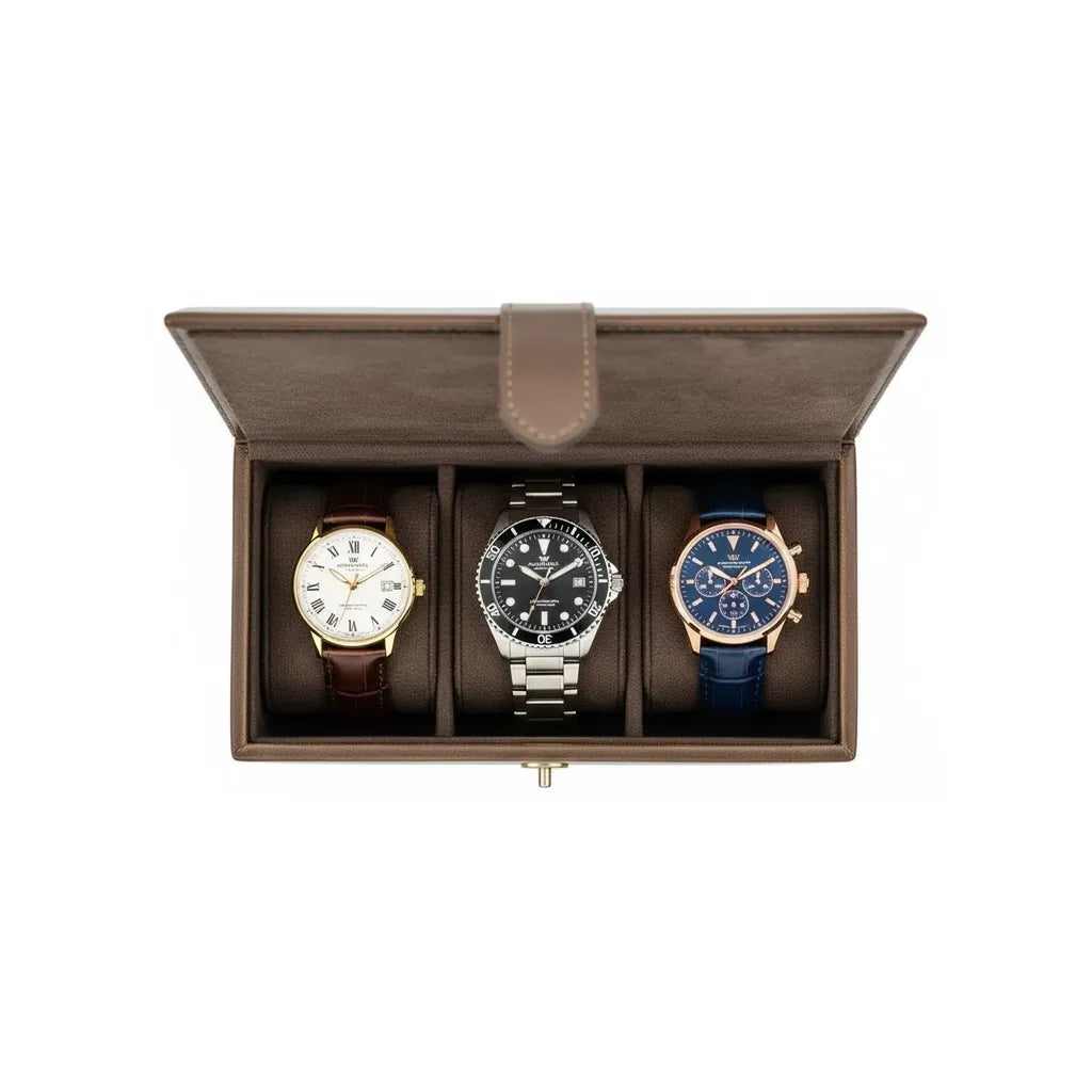 Boite à Montres « Cannelier » – 3 Montres