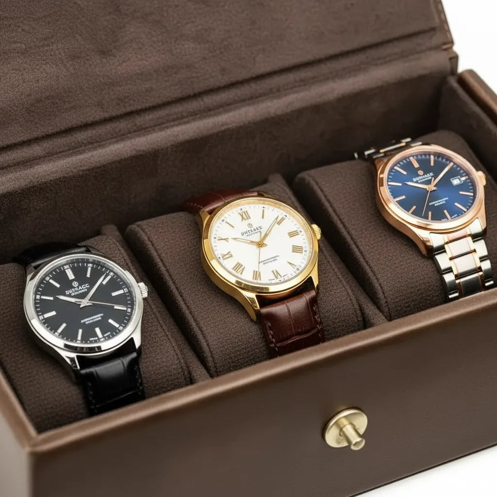 Boite à Montres « Cannelier » – 3 Montres