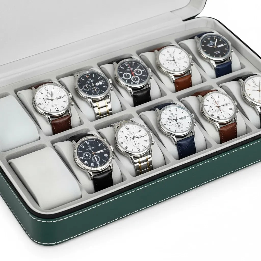 Boîte à Montres « Céladon » – 12 Montres