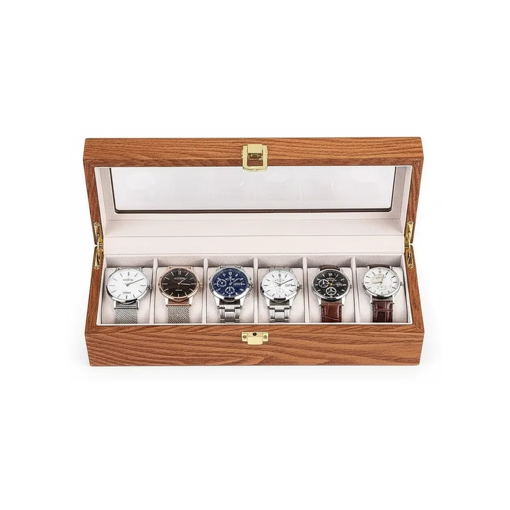 Boite à Montres « Chêneraie » – 6 Montres