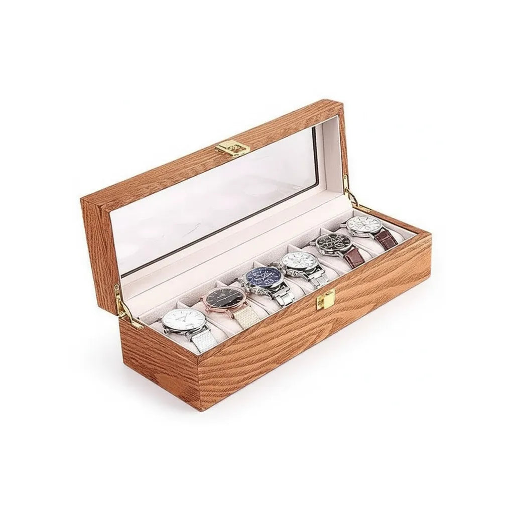 Boite à Montres « Chêneraie » – 6 Montres