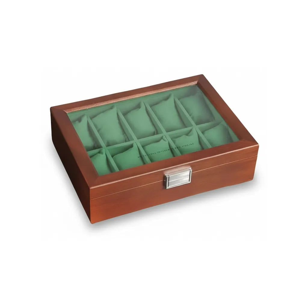 Boîte à Montres « Cœur Émeraude » – 10 Montres