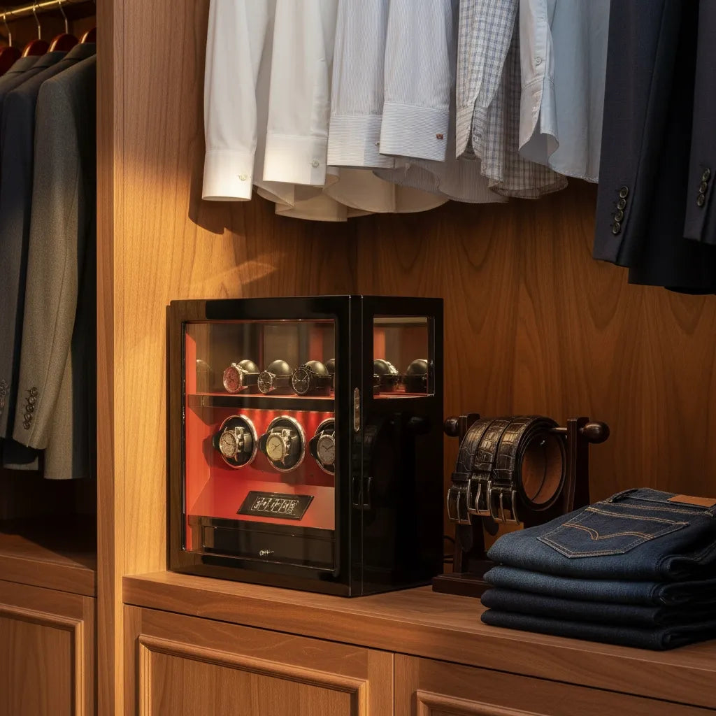 Boite à Montres « Crimson » – 3 Montres