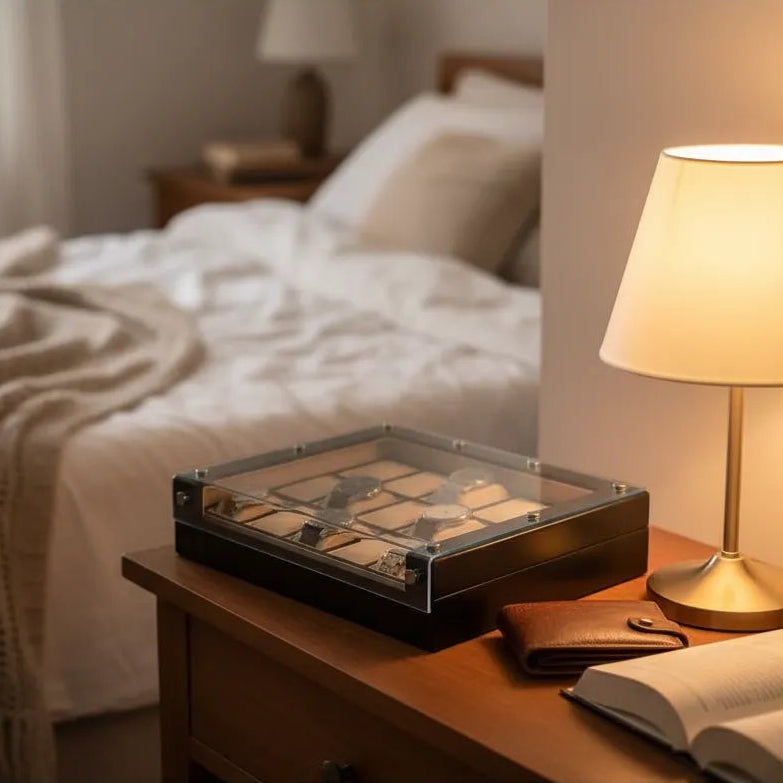 Boîte à Montres « Damier » – 18 Montres