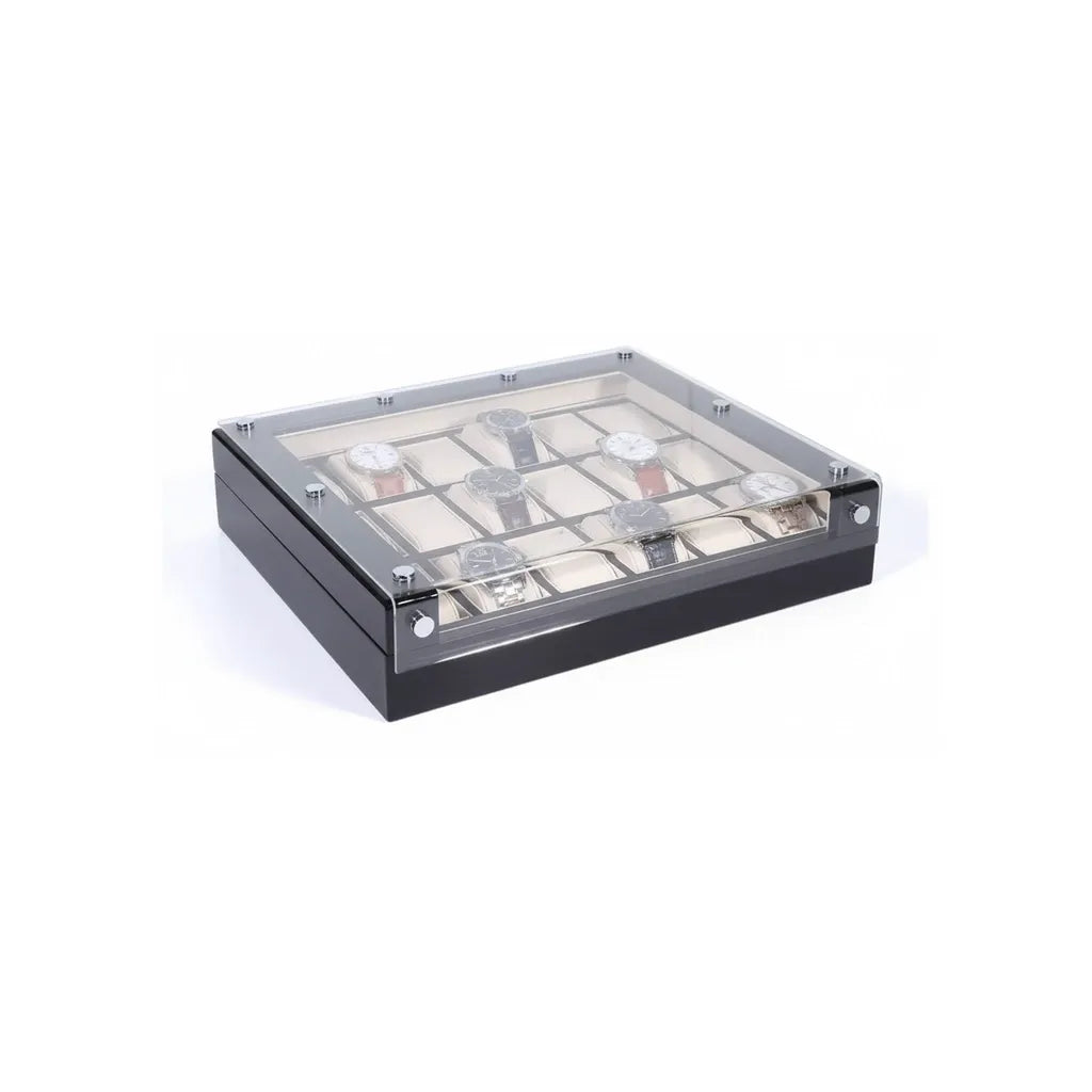 Boîte à Montres « Damier » – 18 Montres