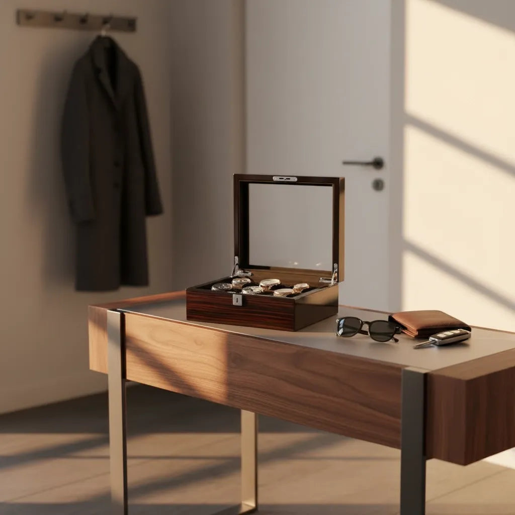 Boite à Montres « Ébénuit » – 6 Montres