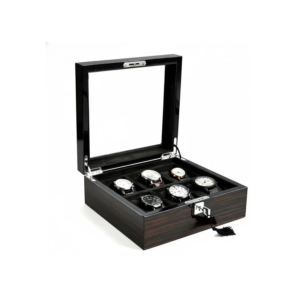 Boite à Montres « Ébénuit » – 6 Montres