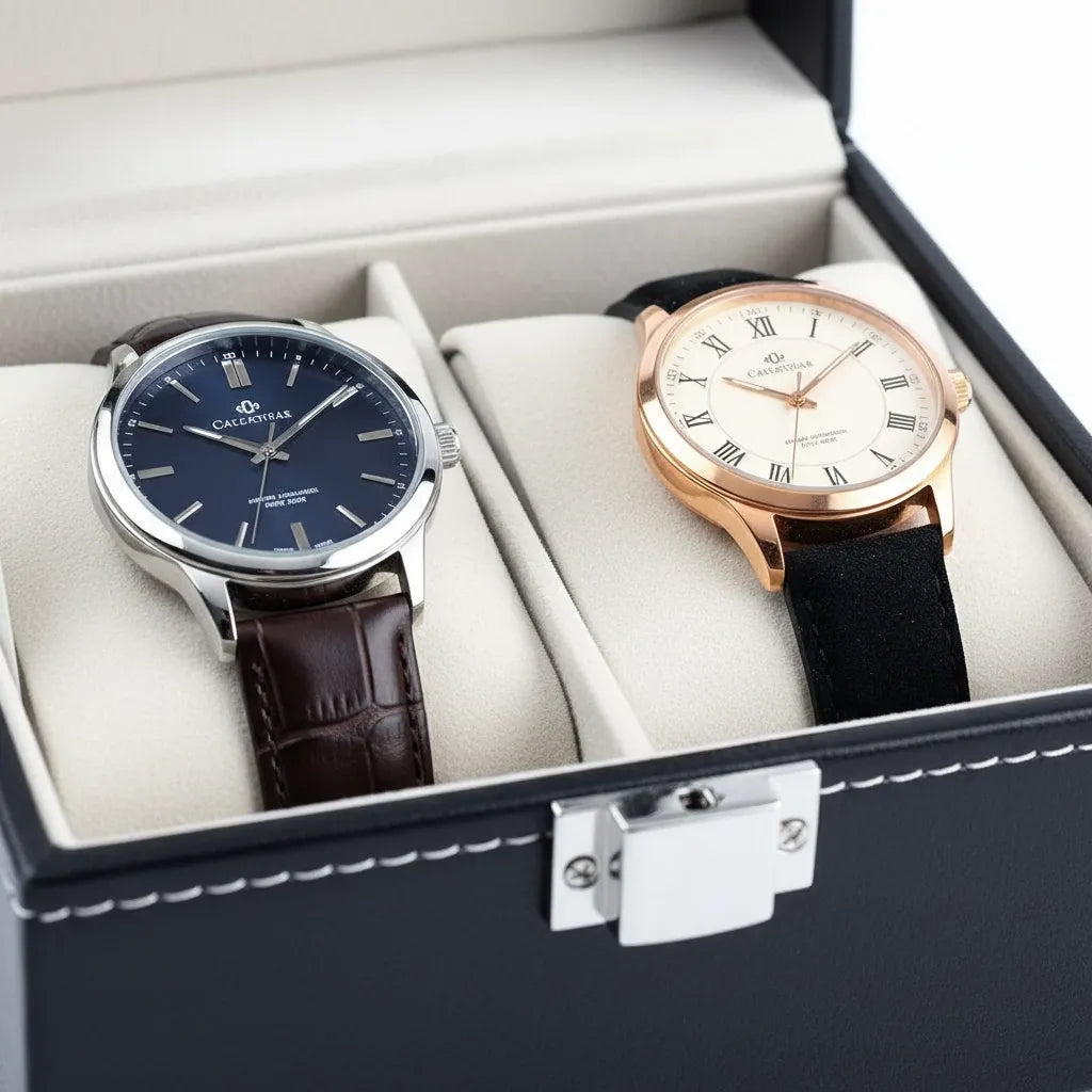 Boîte à Montres « Éboulis » – 2 Montres