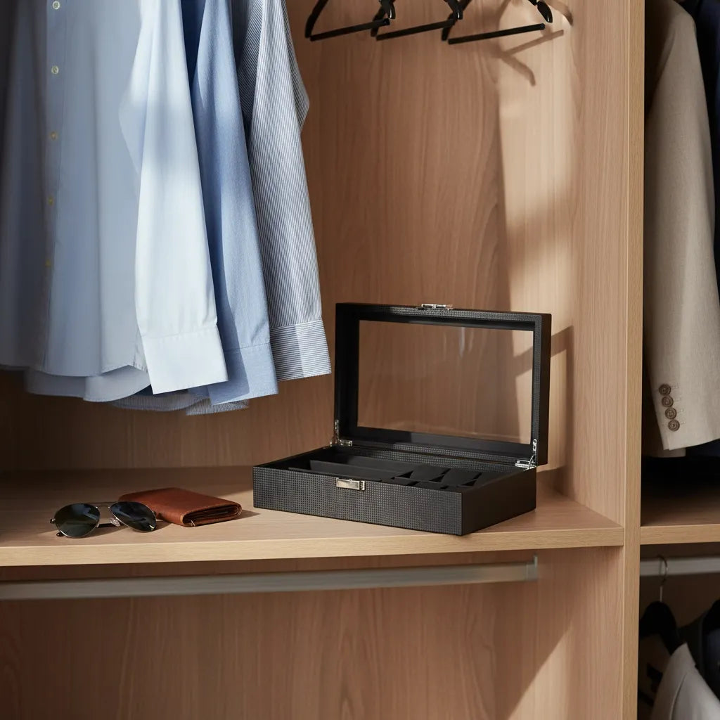 Boîte à Montres « Fulgurite » – 6 Montres