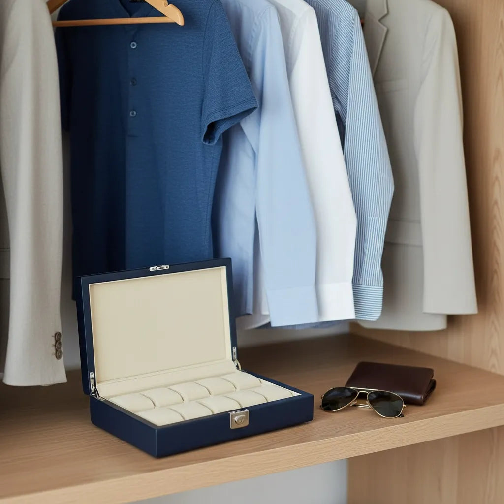 Boîte à Montres « Marine » – 10 Montres