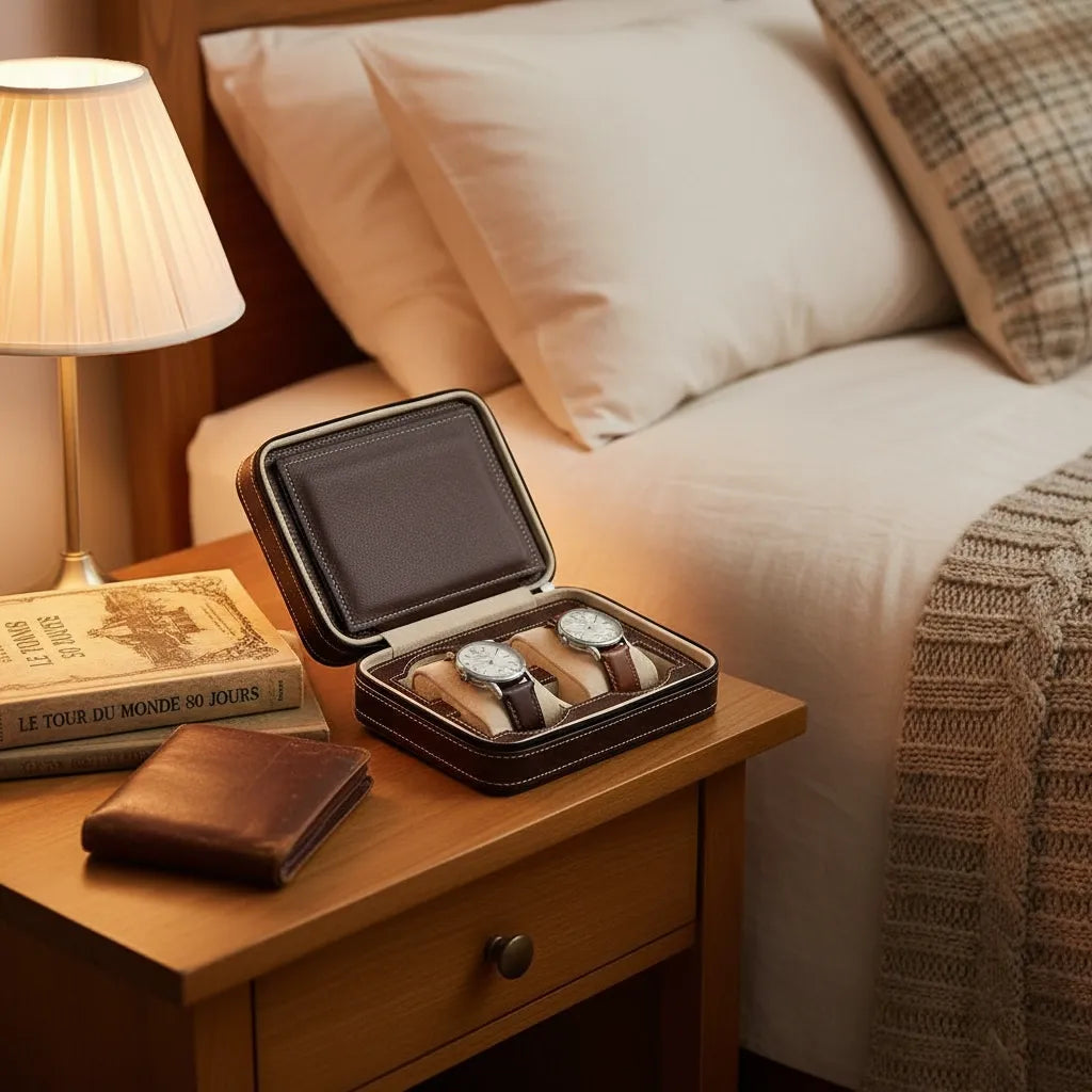 Boîte à Montres « Maroquin » – 4 Montres