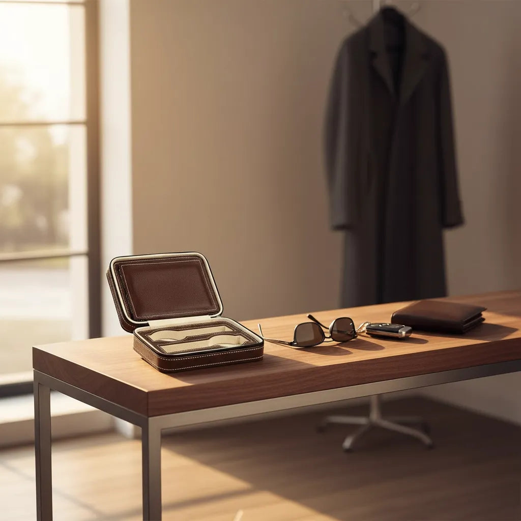 Boîte à Montres « Maroquin » – 4 Montres