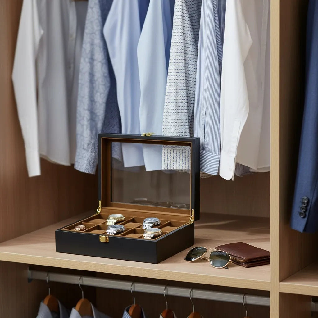 Boîte à Montres « Nuitdoré » – 10 Montres