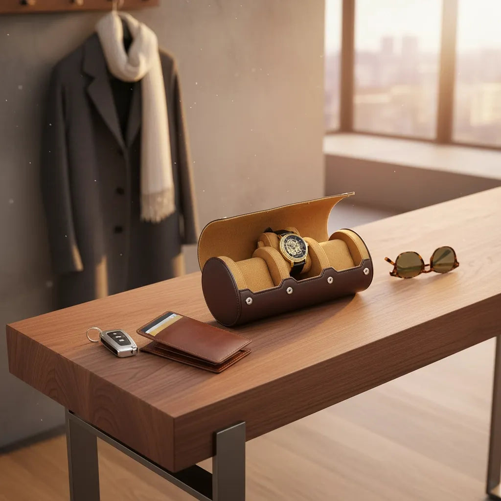 Boite à Montres « Ocrelune » – 3 Montres