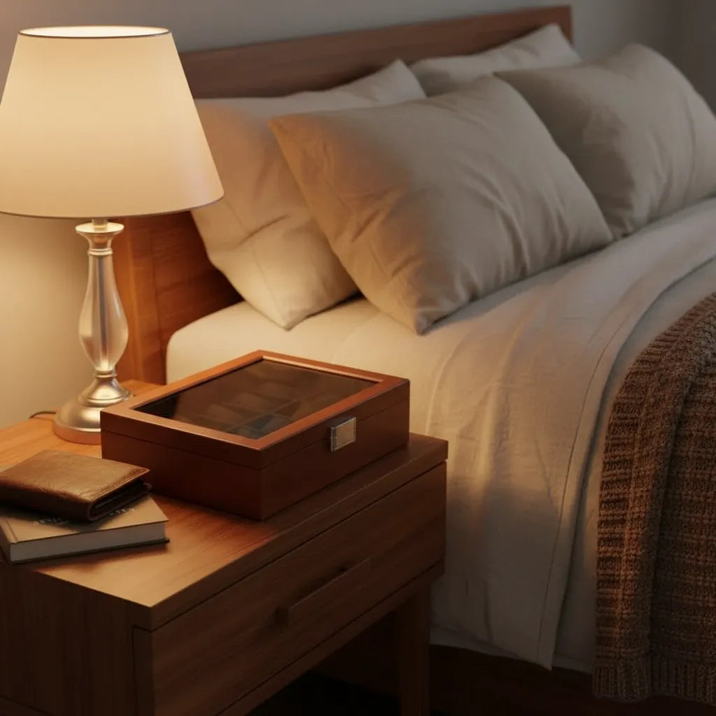 Boîte à Montres « Pitchpine » – 10 Montres