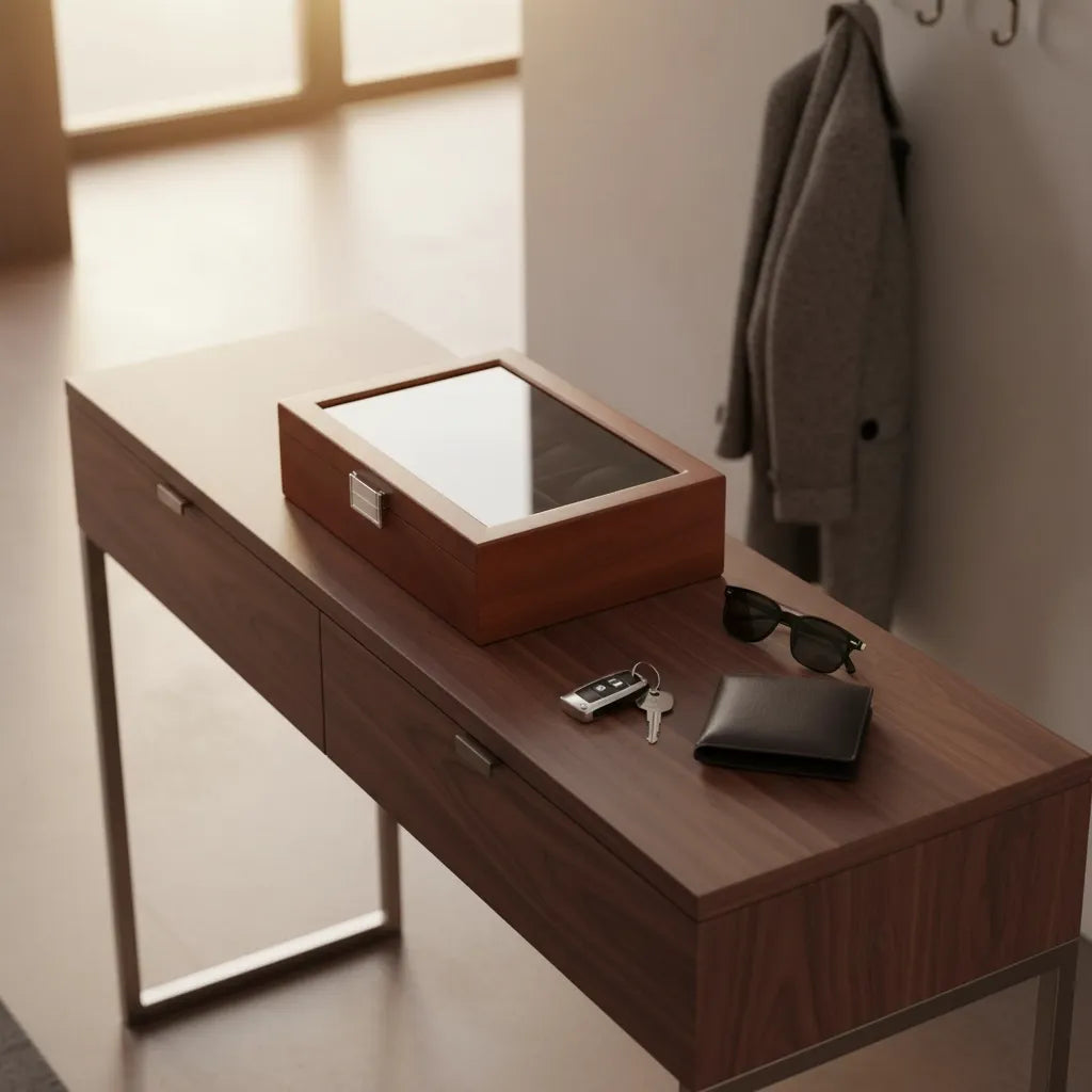 Boîte à Montres « Pitchpine » – 10 Montres