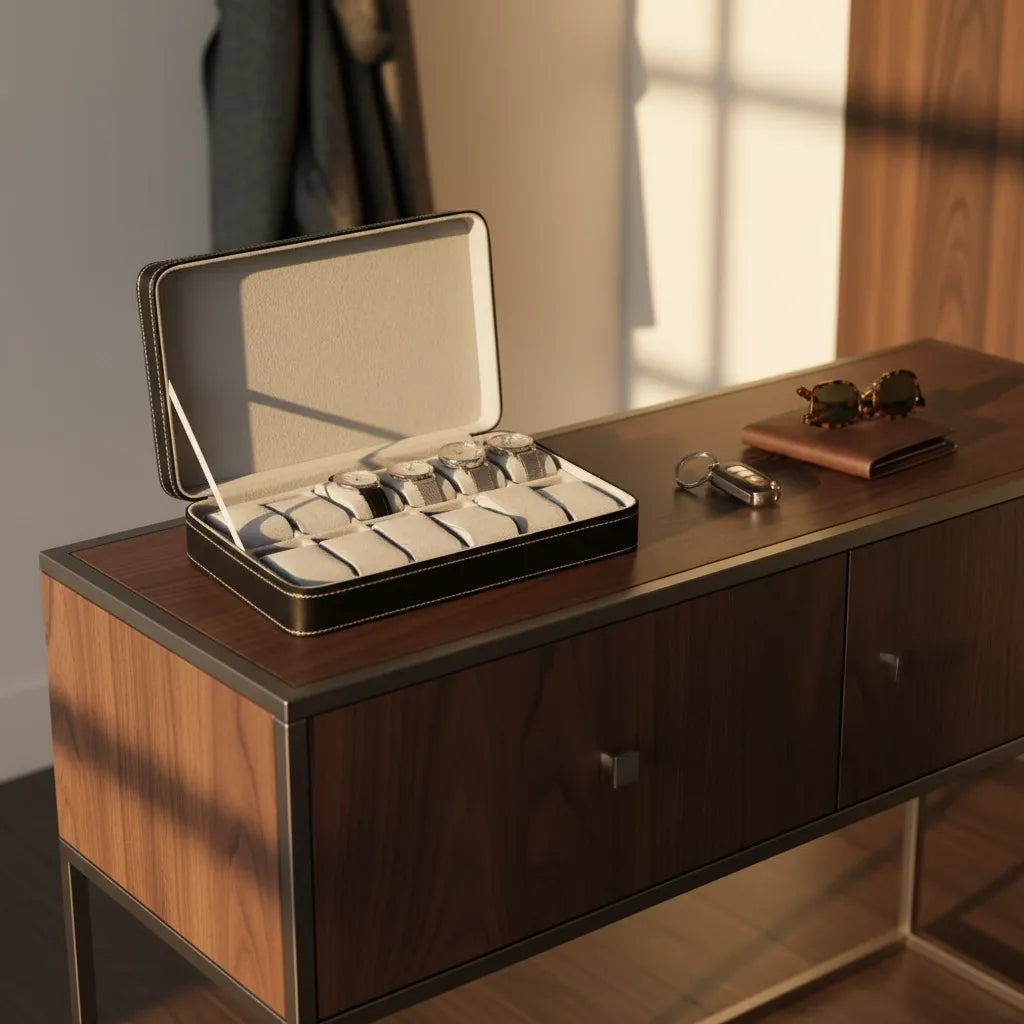 Boite à Montres « Schiste » – 12 Montres