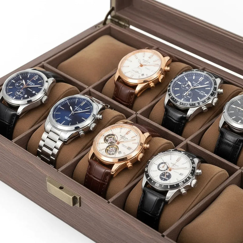 Boîte à Montres « Sylverne » – 10 Montres