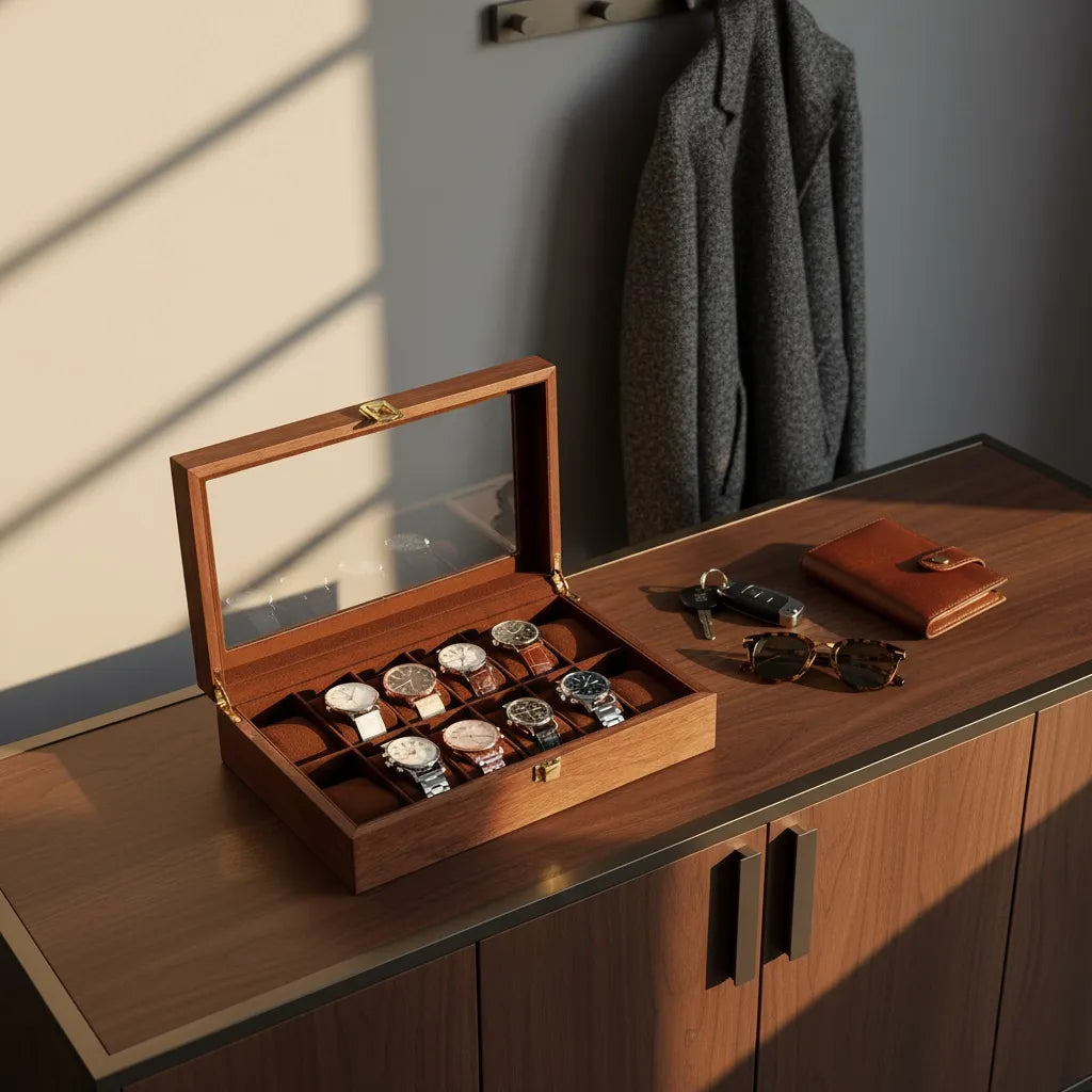 Boite à Montres « Teckton » – 12 Montres