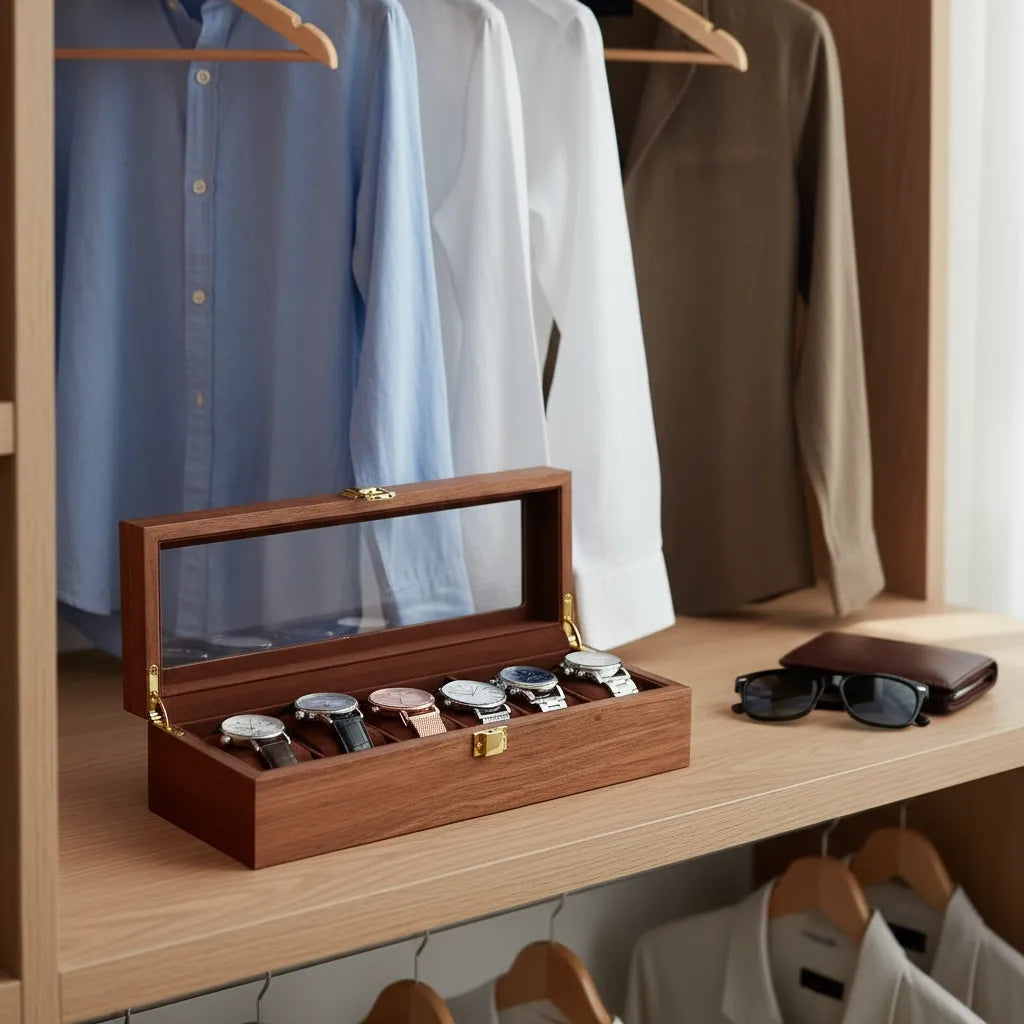 Boîte à Montres « Tectona » – 6 Montres