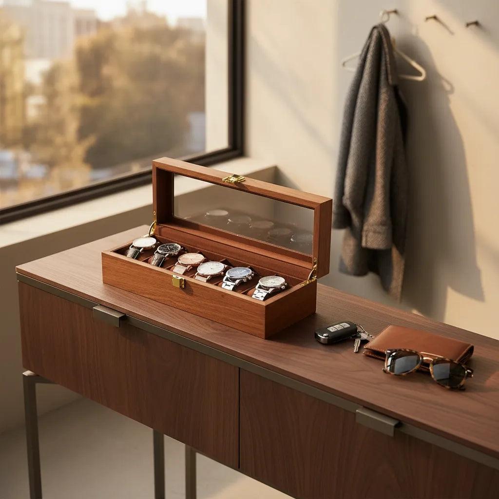 Boîte à Montres « Tectona » – 6 Montres