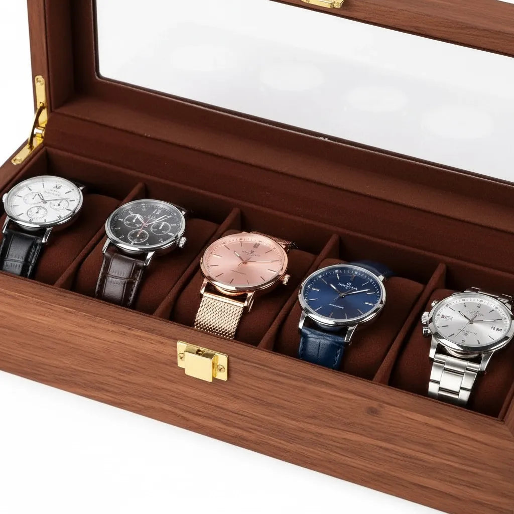 Boîte à Montres « Tectona » – 6 Montres